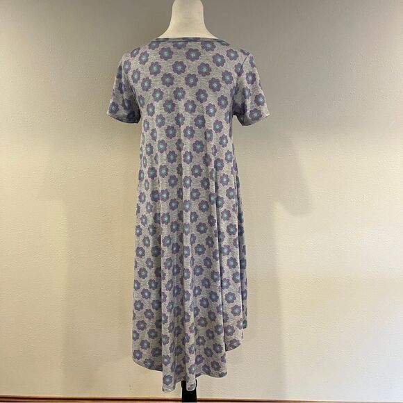 LuLaRoe Carly Floral Patterned short sleeve a-line Dress - Picture 5 of 11
